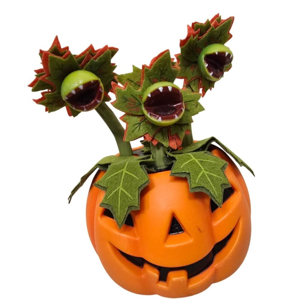 HYDE & EEK Gemmy Dances & Sings Pumpkin Carnivorous Plants Decoration - Picture 3 of 5